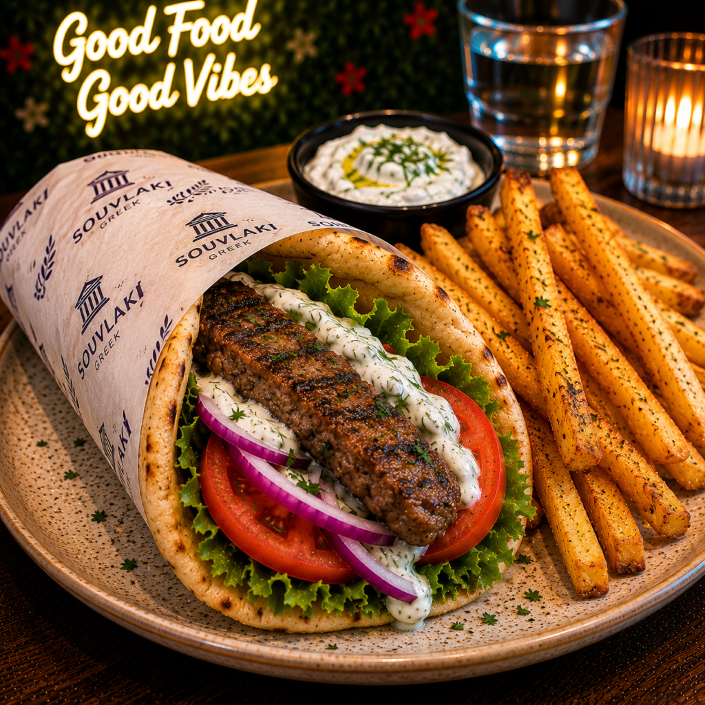 Bifteki Souvlaki