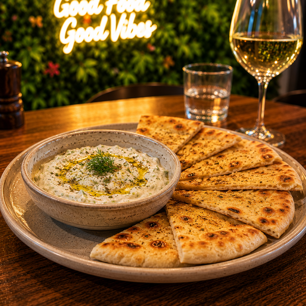 Homemade Dips (Pita with one dip)
