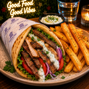 Mixed Chicken & Lamb Gyros Souvlaki