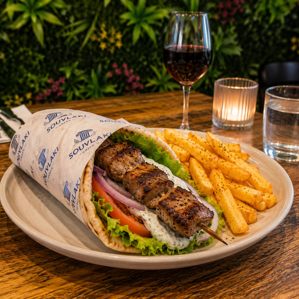 Pork skewer Souvlaki
